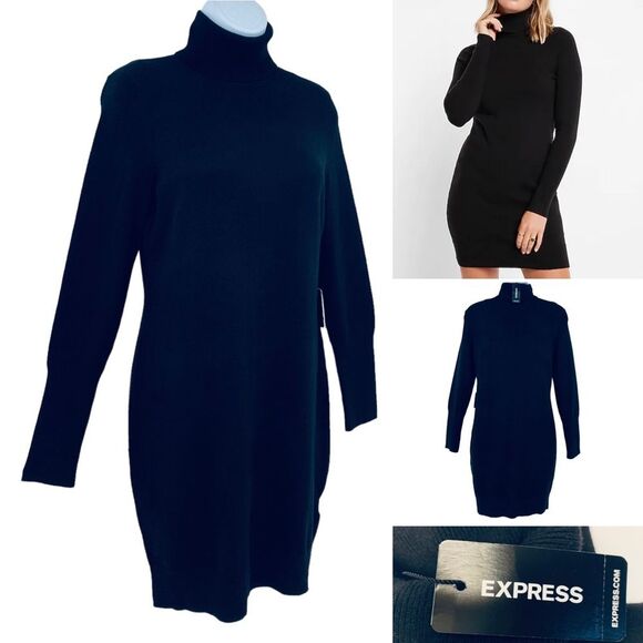 Express Turtleneck Sweater Dress - Picture 1 of 14